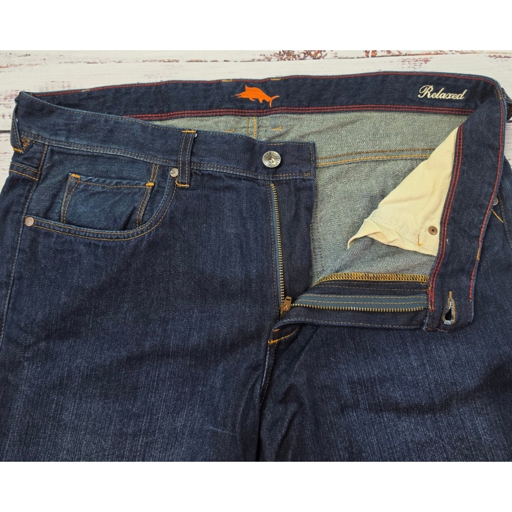 Tommy Bahama‎ Jeans Men 36x32 Blue Excellent Cayman Island Relaxed Dark Wash
